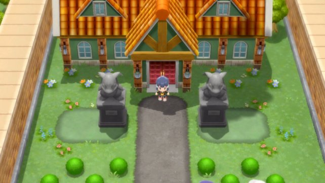 Der Ziergarten ist Teil der Pokémon-Landguts, das ihr auf Route 212 findet.