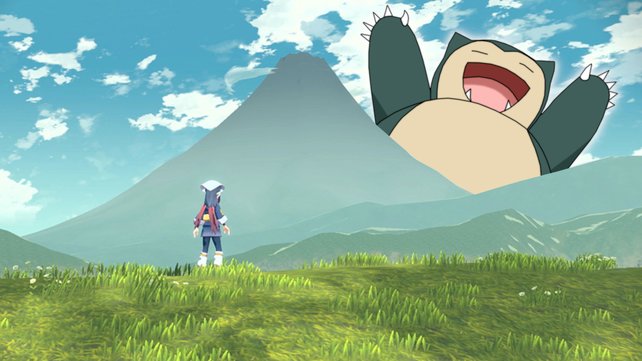Ein Relaxo in Pokemon-Legenden: Arceus verhält sich sehr untypisch. Bildquelle: The Pokémon Company