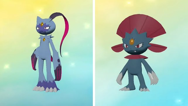 Sniebel hat mit Snibunna und Snieboss zwei Entwicklungen in Pokémon-Legenden: Arceus. (Quelle: Screenshot spieletipps)