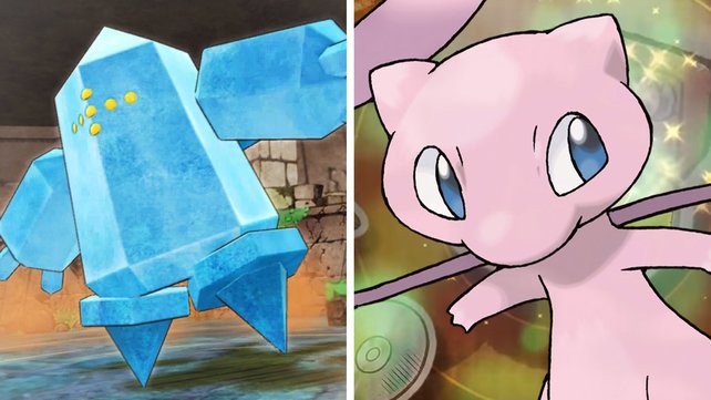 Die Regis und Mew hängen in Pokémon Mystery Dungeon DX zusammen.