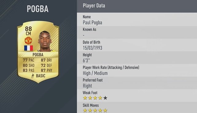 5-Sterne-Skiller: Paul Pogba wechselte für 105 Millionen Euro von Juventus zu Manchester United.