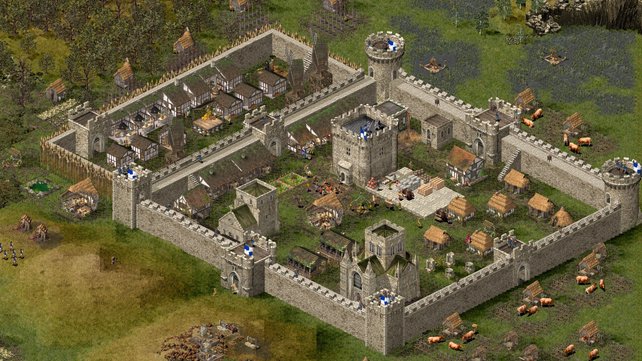 Strongholds ursprüngliche Wurzel - Atmosphärisch stark, eine Gemäldegrafik und ein guter Aufbau- und Schlachtenmix.