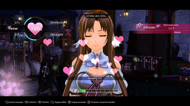 Sword Art Online Alicization Lycoris Zuneigung Erhohen Und Herzen Leveln Spieletipps