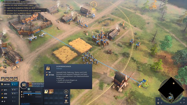 Age of Empires 4 | The blue line represents an activity Age of Empires 4 beginner tips & tricks