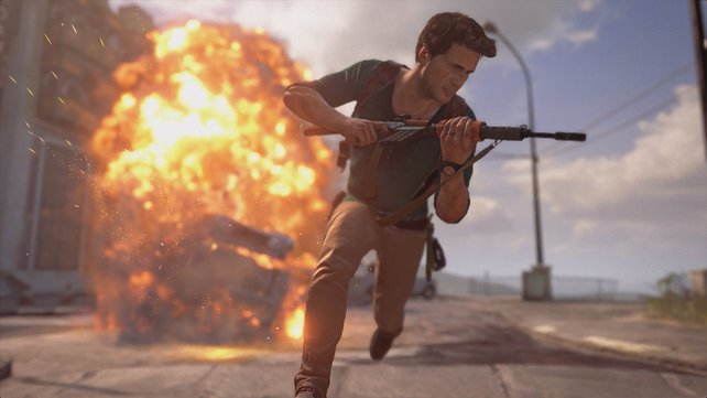 Der Bombast eines Uncharted 4 steht dem eines Actionfilms in nichts nach.
