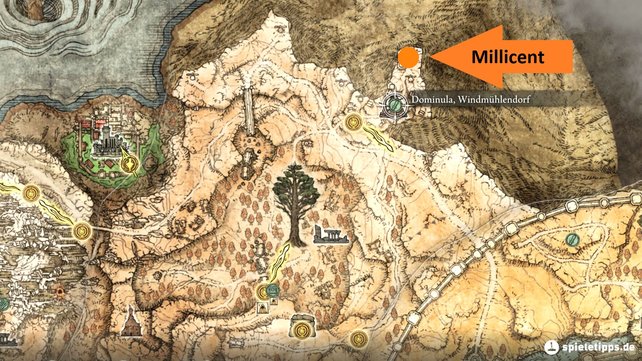 Hier auf der Map findet ihr Dominula, das Windmühlendorf, in dem die Gegner tanzen. (Quelle: Screenshot spieletipps)