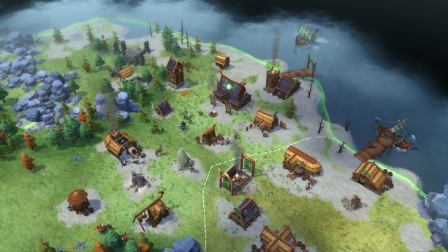 In Northgard you command your own Viking tribe.  Fight against hunger, cold and other Vikings!  (Image: Shiro Unlimited)