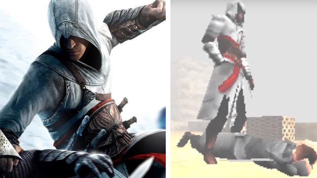 Steht Assassin's Creed der Retro-Look? (Bild: Ubisoft, YouTube/98Demake)