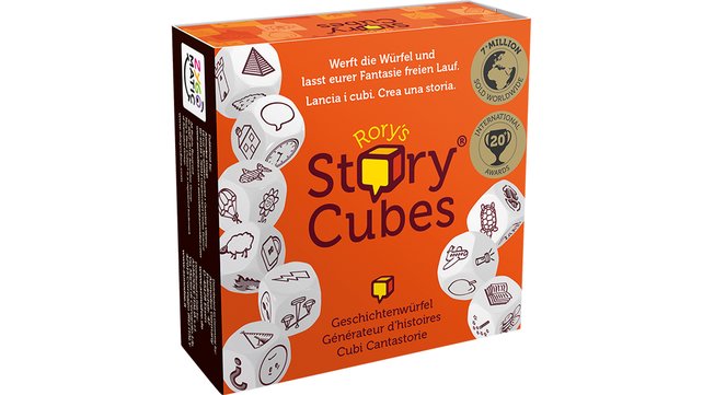 Neun Würfel und eure Fantasie – Mit Story Cubes entstehen die schönsten Geschichten. (Bildquelle: storycubes.de)