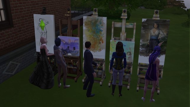 Eure Sims können nicht nur Meisterwerke, sondern auch emotionale Gemälde malen.