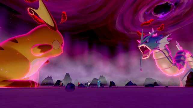 In Raids treten Dynamax-Pokémon gegeneinander an.