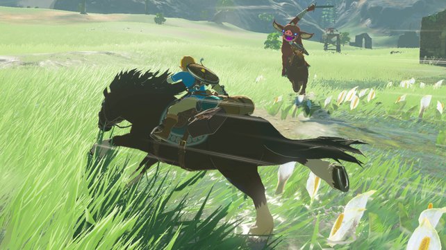 Ein Zelda-Spieler hat in Breath of the Wild eine neue Art der Fortbewegung erfunden. (Bildquelle: Nintendo)