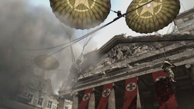 Call of Duty - WW2 in Deutschland: ohne Hakenkreuze.