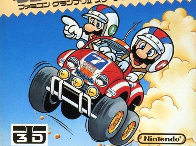 Famicom Grand Prix II: 3D Hot Rally von 1988 präsentiert der Welt erstmals einen Luigi, der eine eigenständige Persönlichkeit immerhin erahnen lässt.