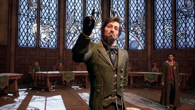 Der Schulleiter in Hogwarts Legacy hat Quidditch vom Plan gestrichen – das gefällt den Spielern ganz und gar nicht. (Bild: Warner Bros. Games)