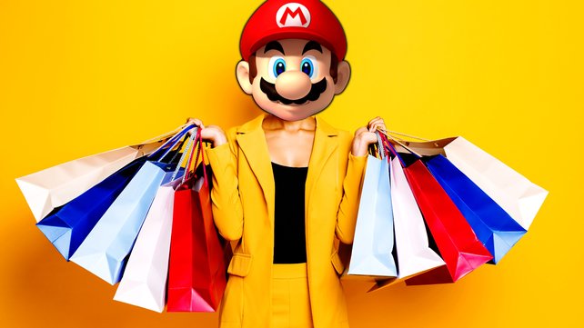 Mario war ein bisschen Einkaufen. (Bild: Nintendo, Getty Images / Deagreez)