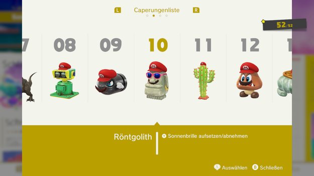 Super Mario Odyssey: Caperungen: Fundorte aller Verwandlungen