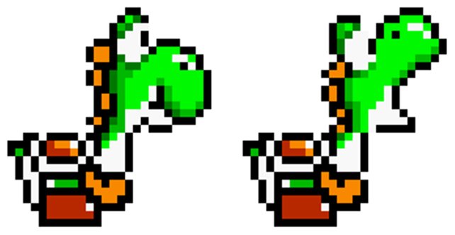 Yoshi ist ab dem ersten Tag der Konsole so etwas wie das Maskottchen des Super Nintendos. Trotzdem folgen danach erstmal Auftritte auf den viel schwächeren Pendants NES und Game Boy.
