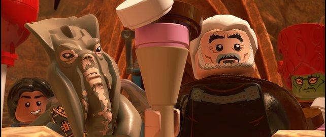 Die Star-Wars-Saga ist in LEGO voller witziger Momente. Bildquelle: Warner Bros. Games