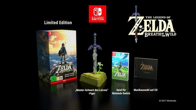 Hier seht ihr die Inhalte der Limited Edition von The Legend of Zelda - Breath of the Wild.