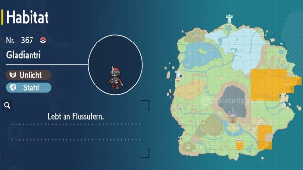 Die Karte zeigt euch, wo ihr Gladiantri findet. (Quelle: Screenshot spieletipps)
