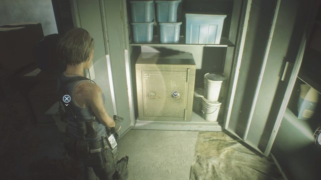 Öffnet alle Tresore in Resident Evil 3, um nützliche Objekte zu finden. (Quelle: Screenshot spieletipps)