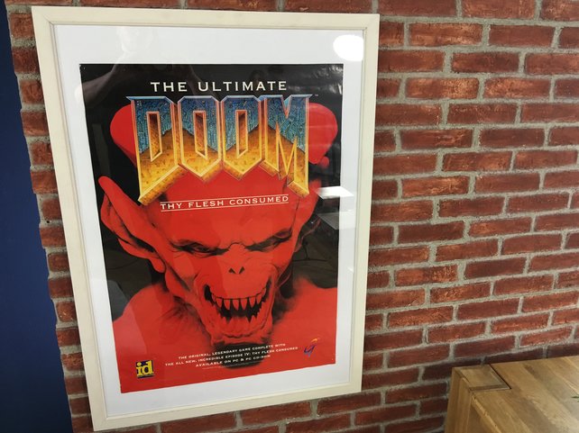 Eine Illustration zu einer Doom-Auflage als Poster.