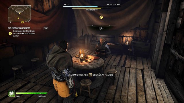 Schließt die „Gesucht“-Quests von Ujio wiederholt ab, um legendäre Waffen farmen zu können.