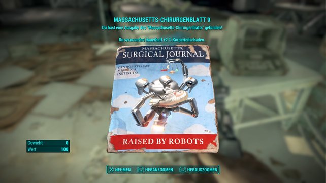 Fallout 4 Massachusetts Chirurgenblatt Fundorte Aller Magazine Im Video Spieletipps