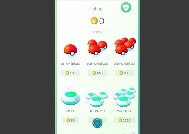 Mikrotransaktionen: Im Shop tauscht ihr Pokémünzen gegen Items. 