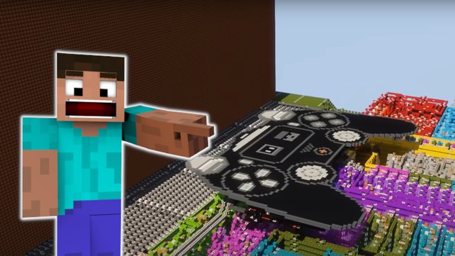 Ist das das krasseste Minecraft-Bauwerk? (Bildquelle: Mojang, YouTube/sammyuri)