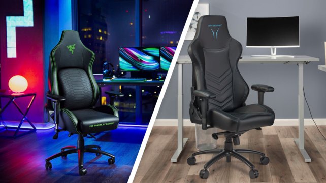 Ein Gaming-Stuhl muss nicht nur bequem sein. Die Sessel für Gamer können auch sehr gut aussehen. (Bildquelle: Razer | Medion)