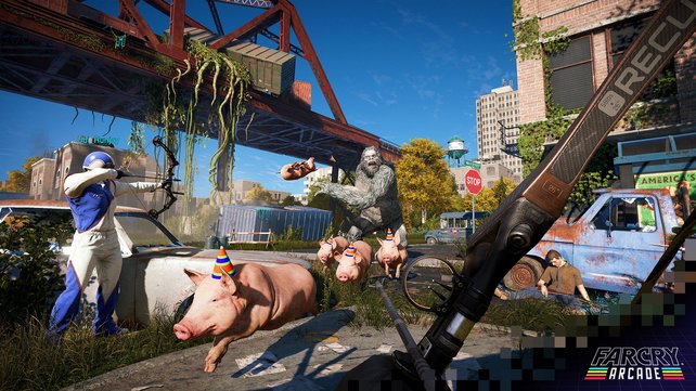 Far Cry - Arcade: Auf selbsterstellten Maps geht es richtig trashig zur Sache.