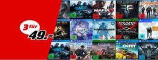 MediaMarkt: 3 Spiele für 49 Euro