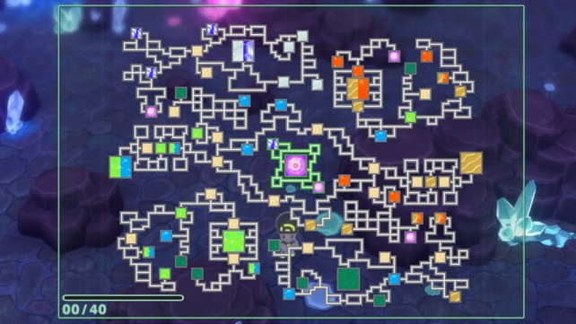 So sieht die vollständig erkundete Karte des Untergrunds mit allen Pokémon-Unterschlüpfen aus.