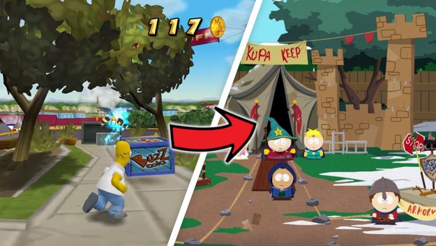The Simpsons – Hit & Run hat mit seiner Tonalität auch anderen Cartoon-Games wie South Park: The Stick of Truth Pate gestanden. Quelle: Vivendi Universal Games; Ubisoft.