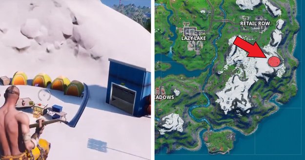 Fundort des zweiten Gebirgsbasislagers in Fortnite.
