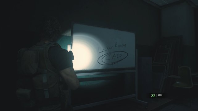 Funfact: Die Codes in der Polizeistation sind dieselben, wie in Resident Evil 2. (Quelle: Screenshot spieletipps)