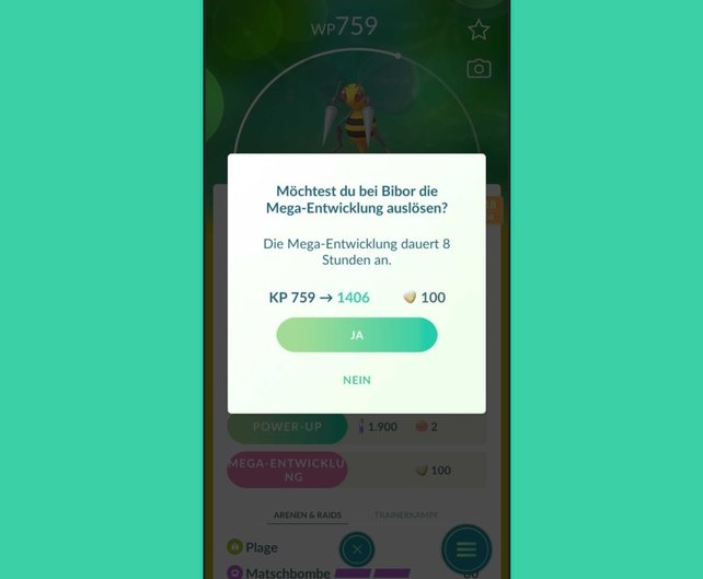 Die Statuswerte von Pokémon werden durch eine Mega-Entwicklung stark erhöht.