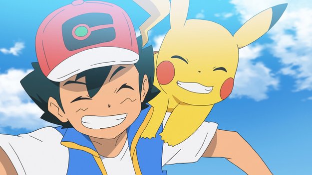 Ash und Pikachu sind endlich Pokémon-Meister. Nun ist es an der Zeit, Lebewohl zu sagen. (Bild: The Pokémon Company)