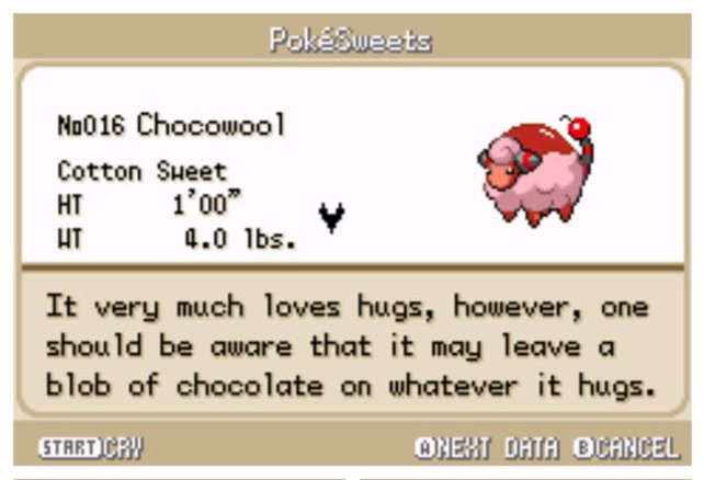 pokemon sweet chocowool
