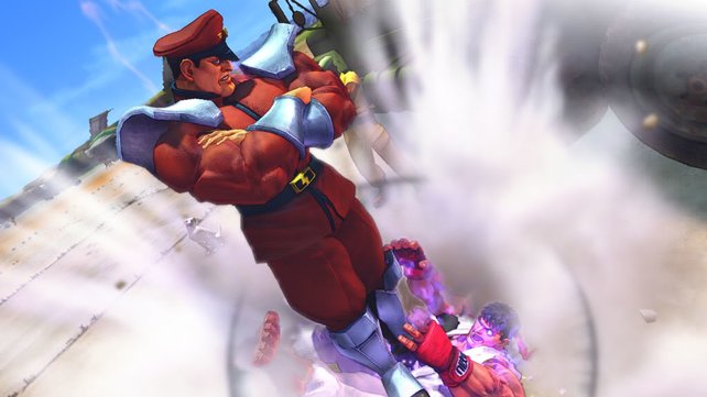 Unterm Stiefel: Bösewicht Bison zeigt "Gutewicht" Ryu, wo der Hammer hängt.