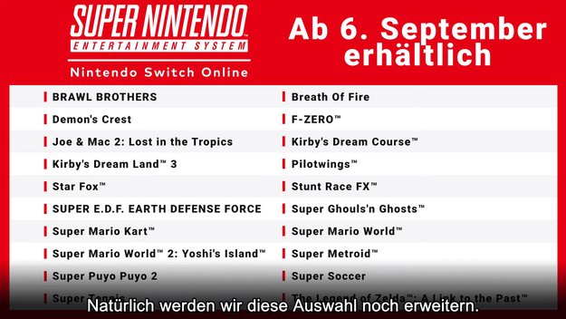 Über ein Dutzend SNES-Spiele werden demnächst für die Nintendo Switch erhältlich sein.