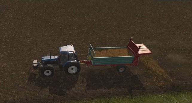 Mit diesem Miststreuer werdet ihr eure Felder wunderbar düngen können.