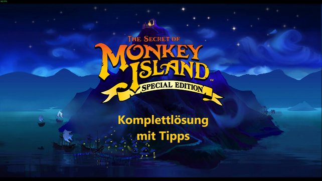 Willkommen zu unserer Komplettlösung zu The Secret of Monkey Island. Quelle: Screenshot spieletipps.de