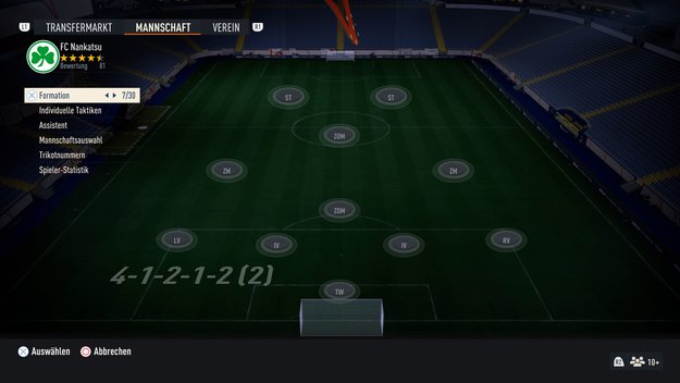 Die enge Raute ist weiterhin eine gute Formation, auch in FIFA 23. (Bildquelle: Screenshot spieletipps)