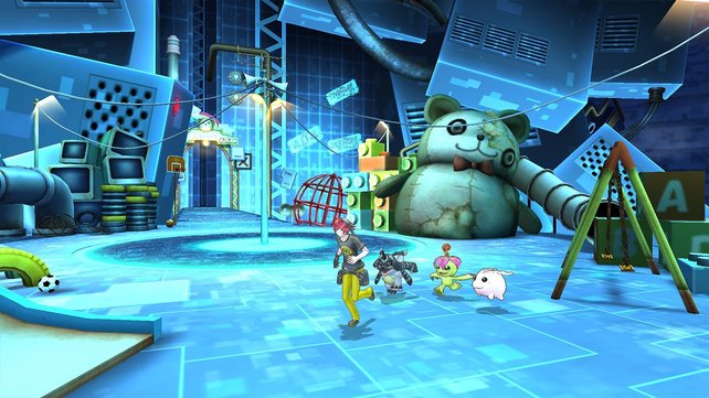 Im digitalen Eden-Universum bekämpft ihr Digimon und erkundet die einzelnen Bereiche.