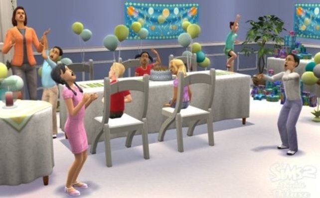 Mit den Cheats zu Sims 2 könnt ihr eine riesige Party mit allen Nachbarn feiern.