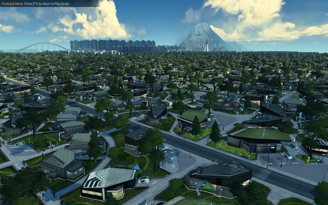 Häuser, so weit das Auge reicht. Die Städte in Anno 2205 können gigantisch werden.