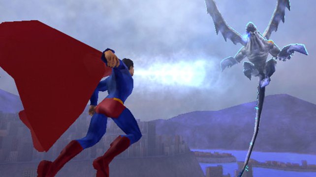 Superman versucht auch wirklich alles, um diesen Gegner kalt zu machen...